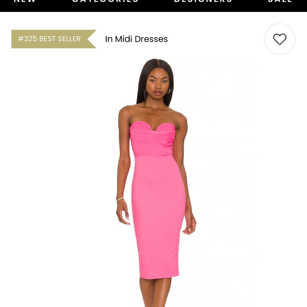 Revolve Sophia Strapless Midi Dress NWT